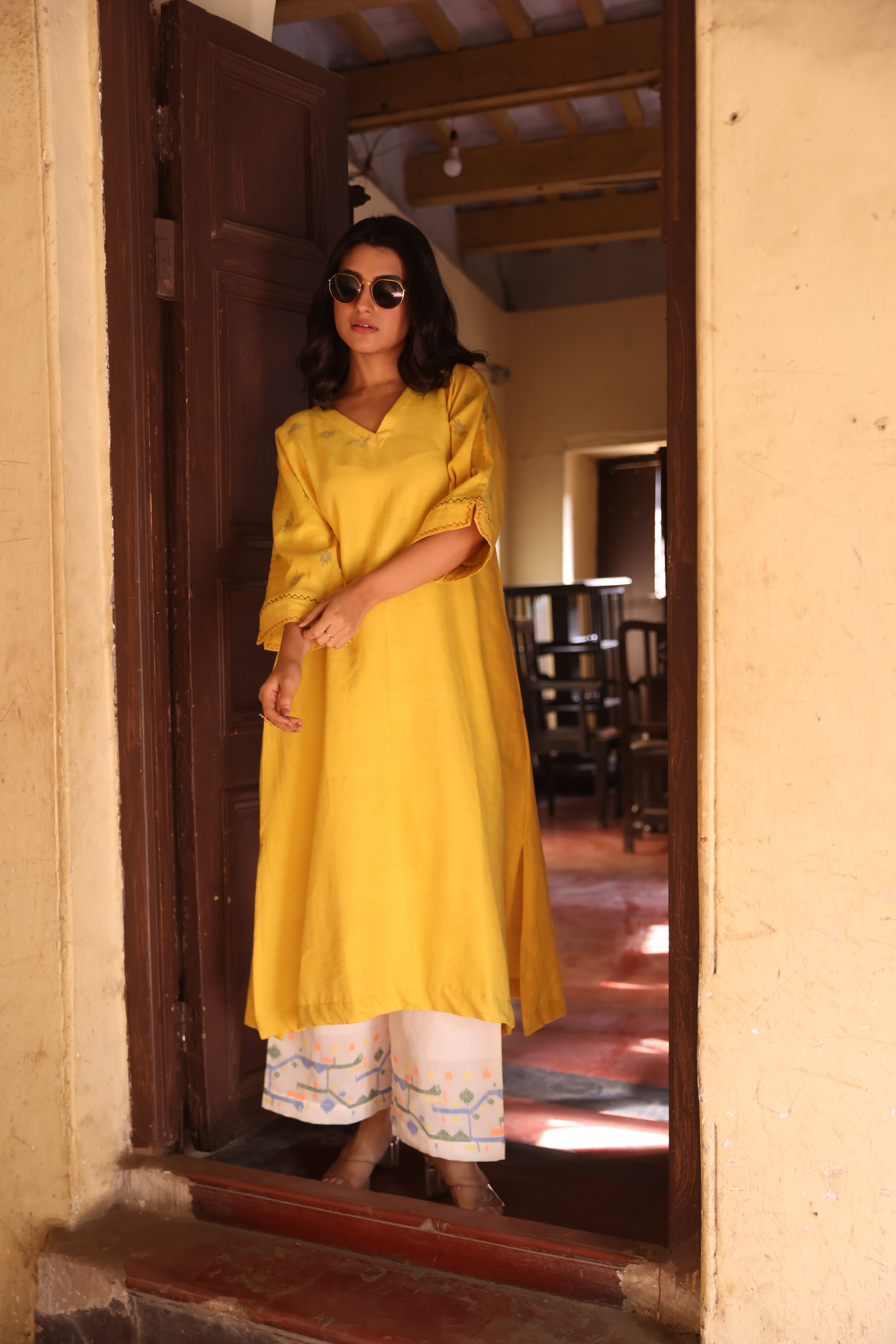 Lumen Sun (Organic Cotton Jamdani Coord)