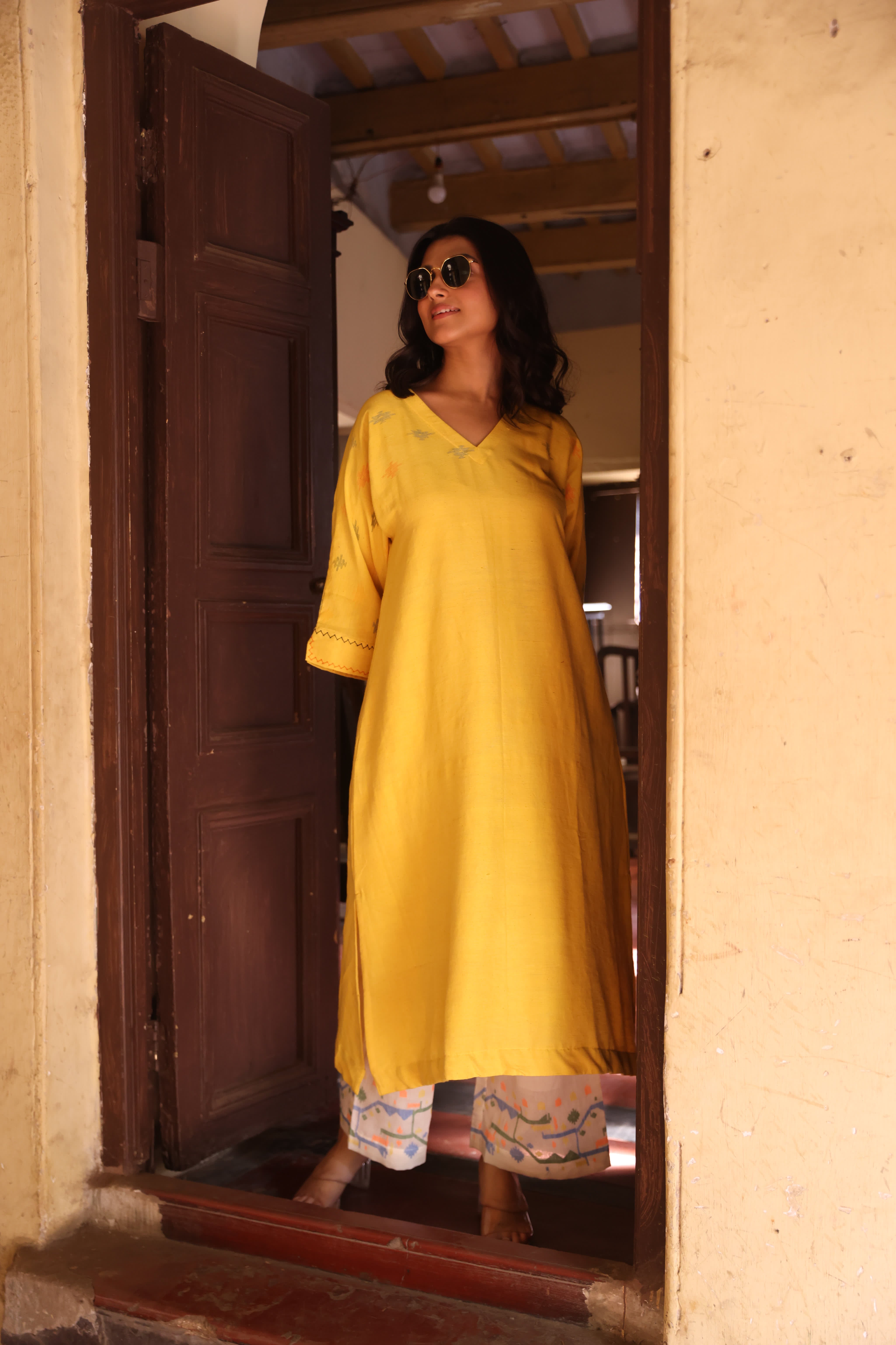 Lumen Sun (Organic Cotton Jamdani Coord)