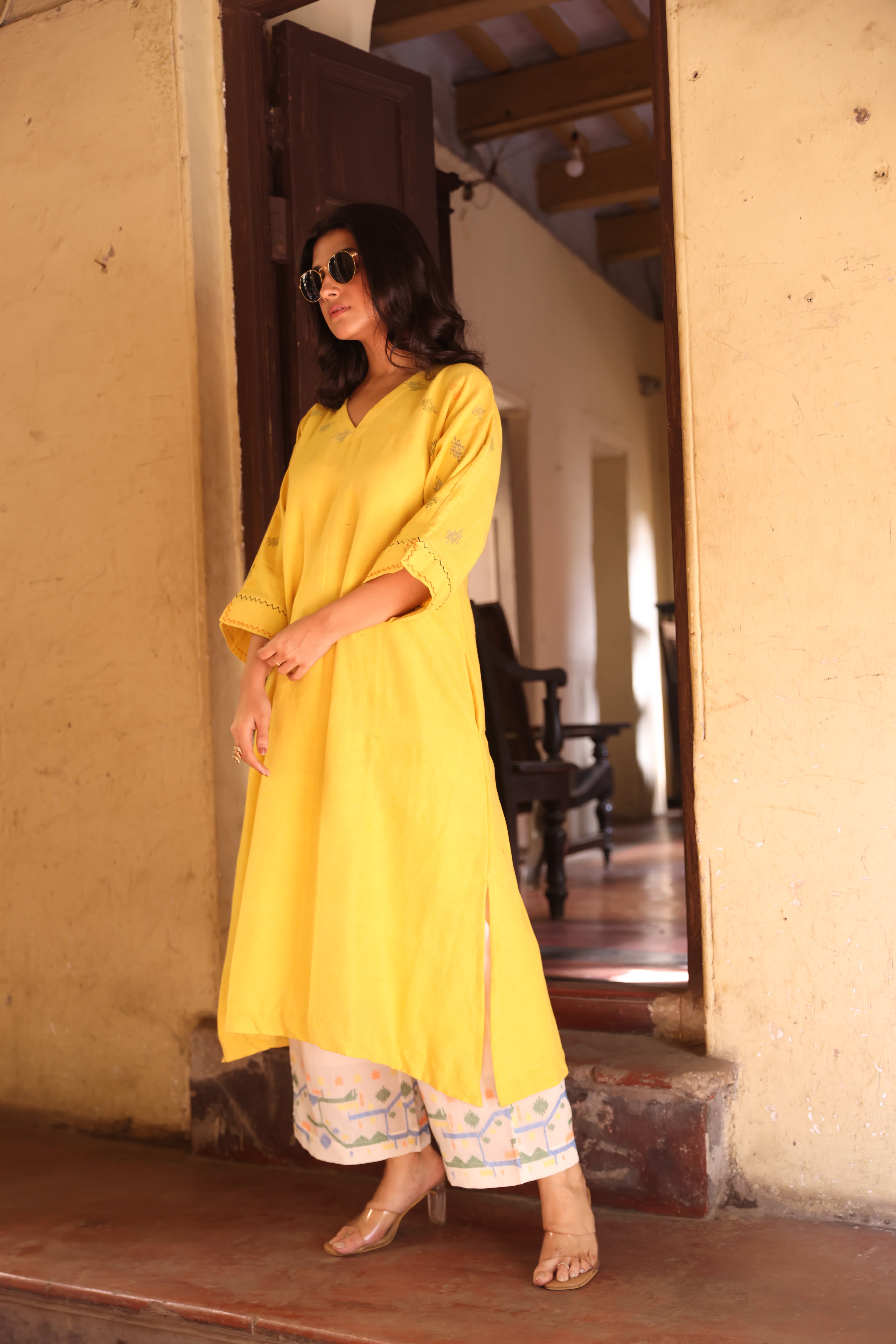 Lumen Sun (Organic Cotton Jamdani Coord)