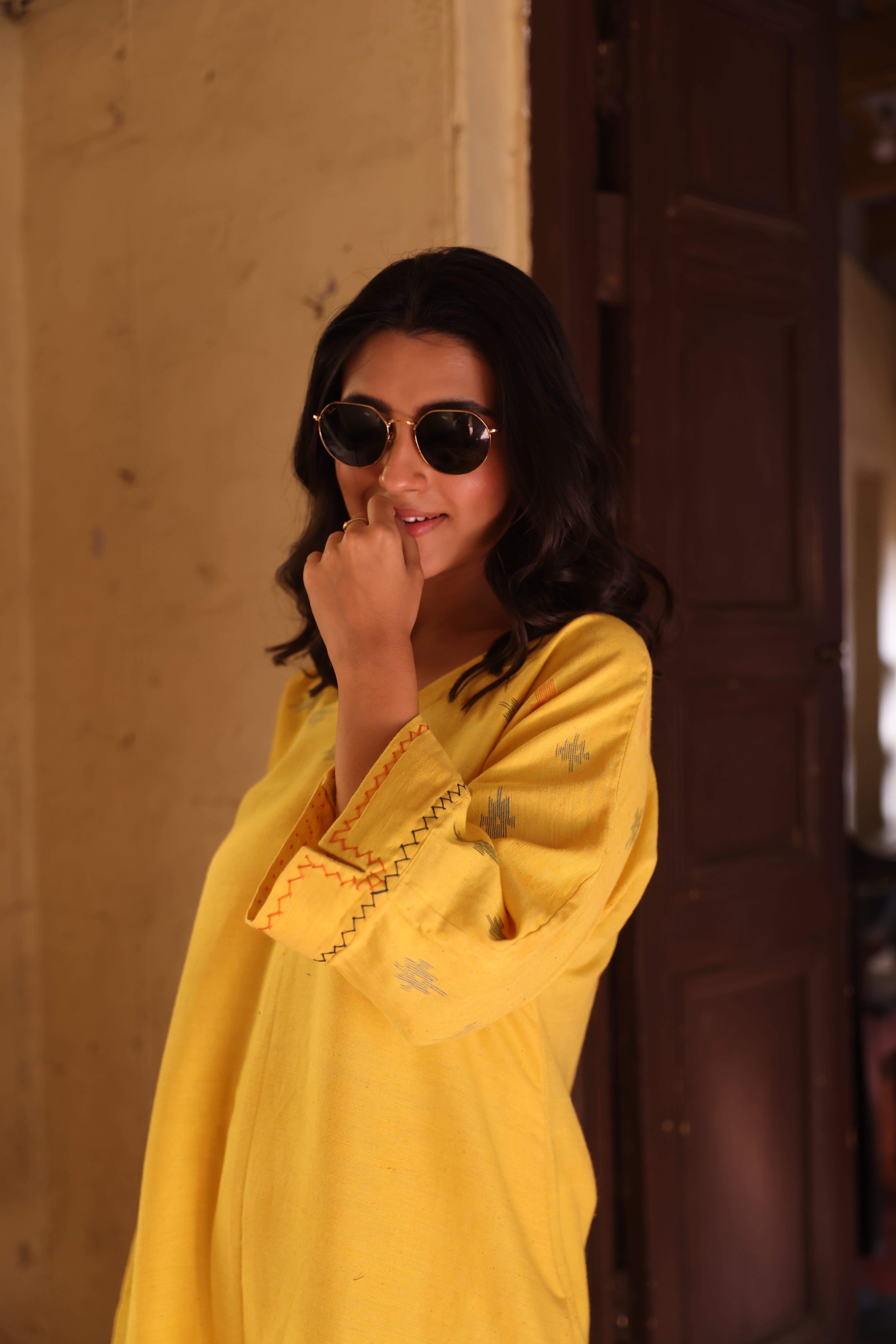 Lumen Sun (Organic Cotton Jamdani Coord)