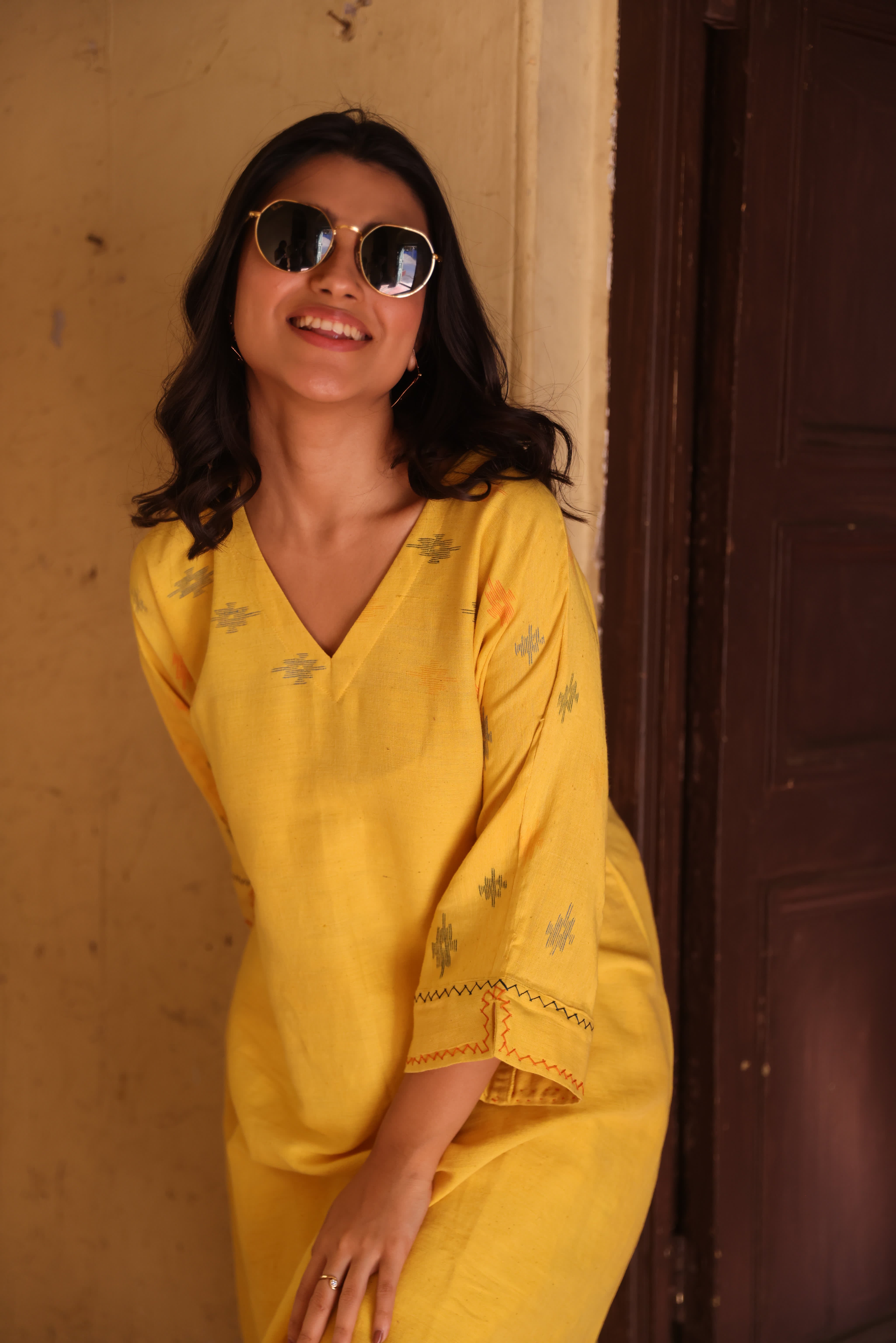 Lumen Sun (Organic Cotton Jamdani Coord)