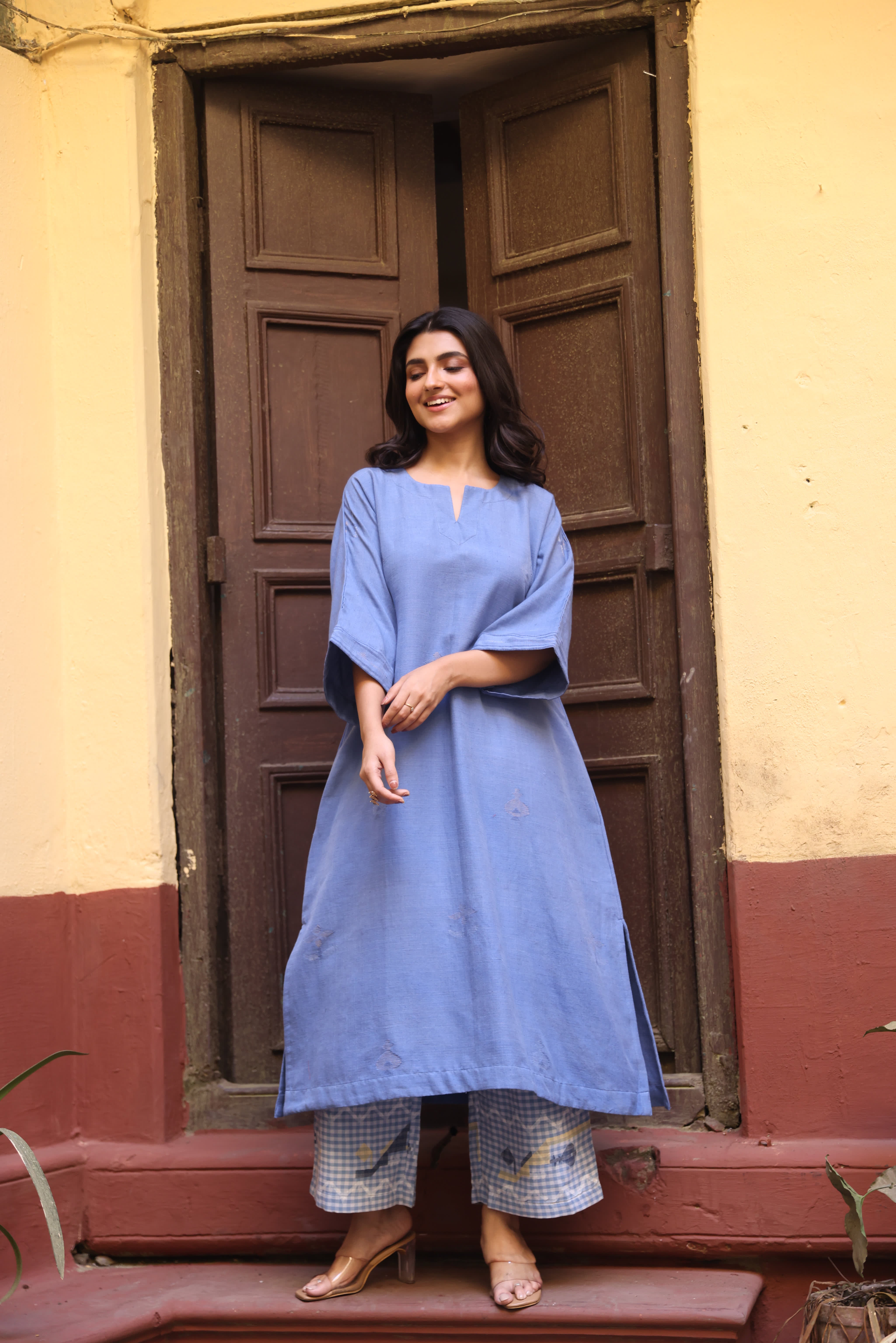 Powder Haze (Organic Cotton Jamdani Coord)