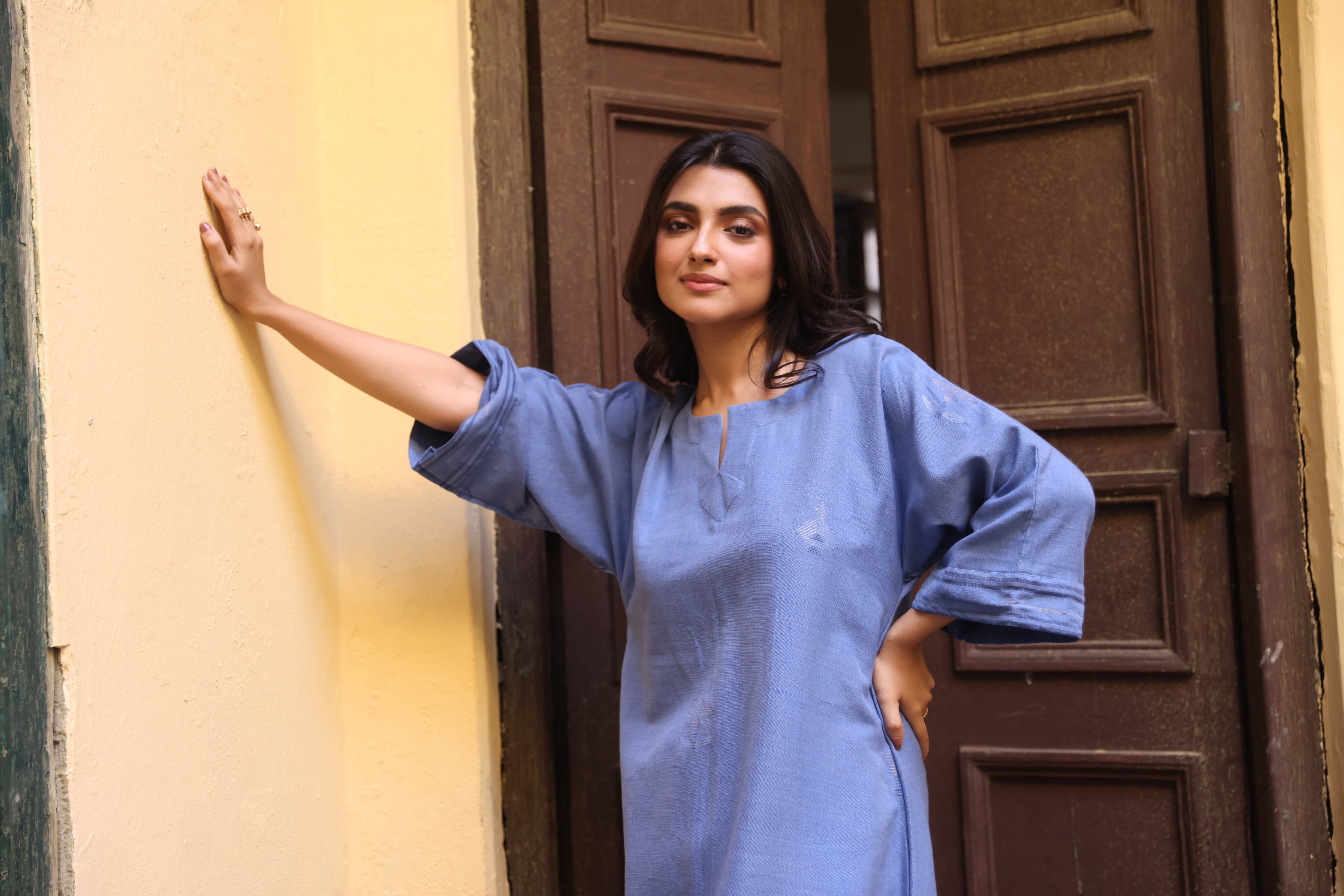 Powder Haze (Organic Cotton Jamdani Coord)