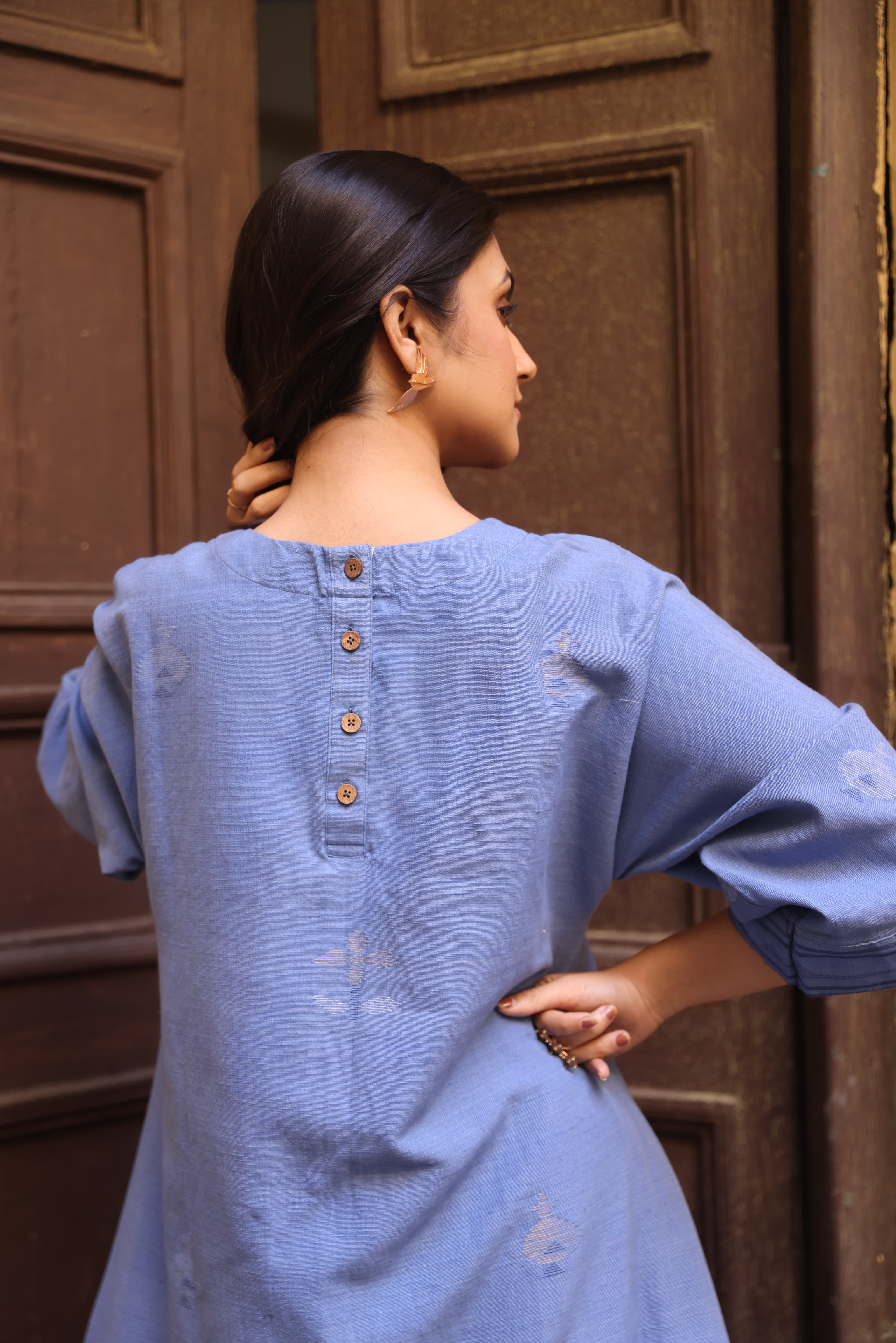 Powder Haze (Organic Cotton Jamdani Coord)