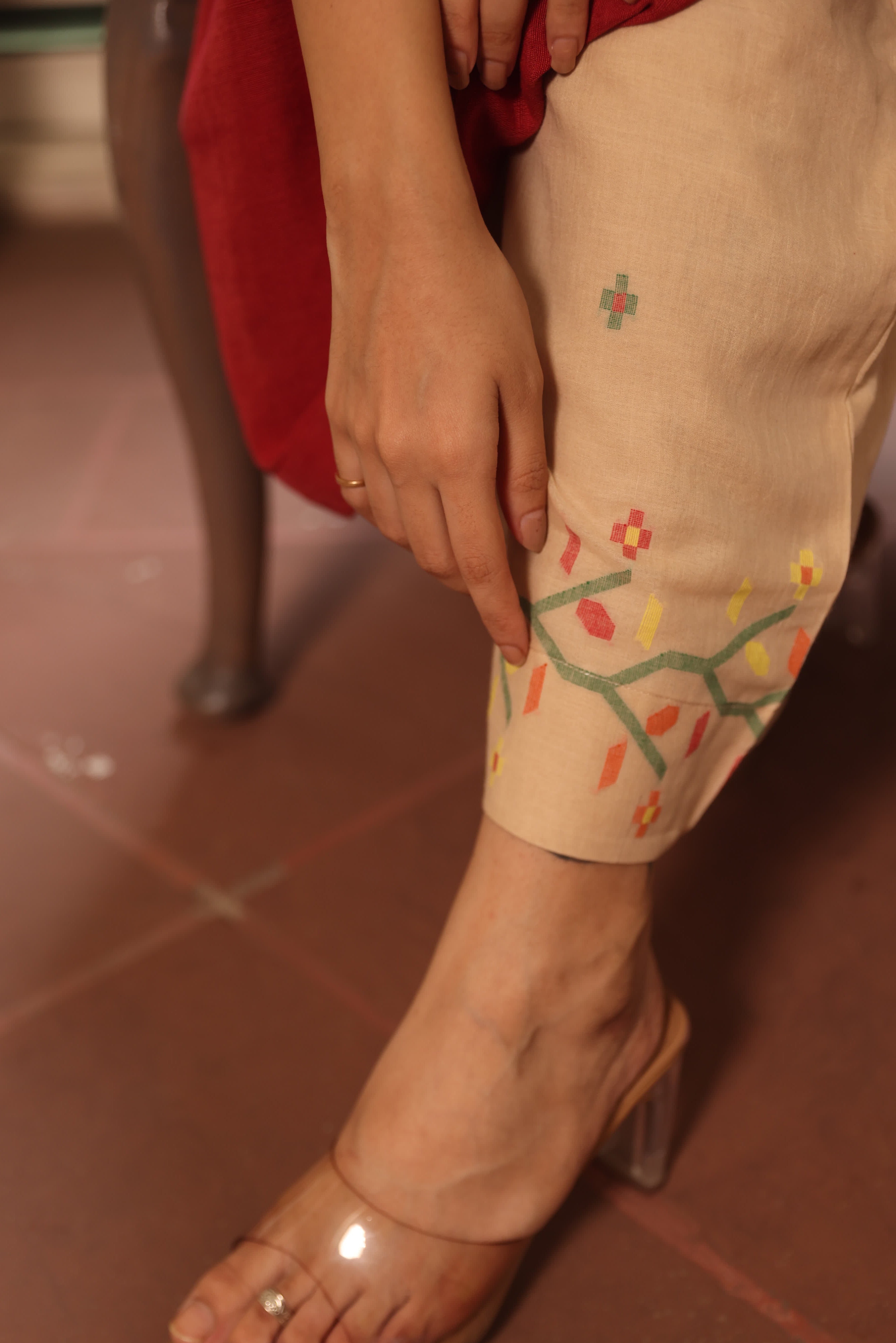 SURKH (Organic Cotton Jamdani Coord)