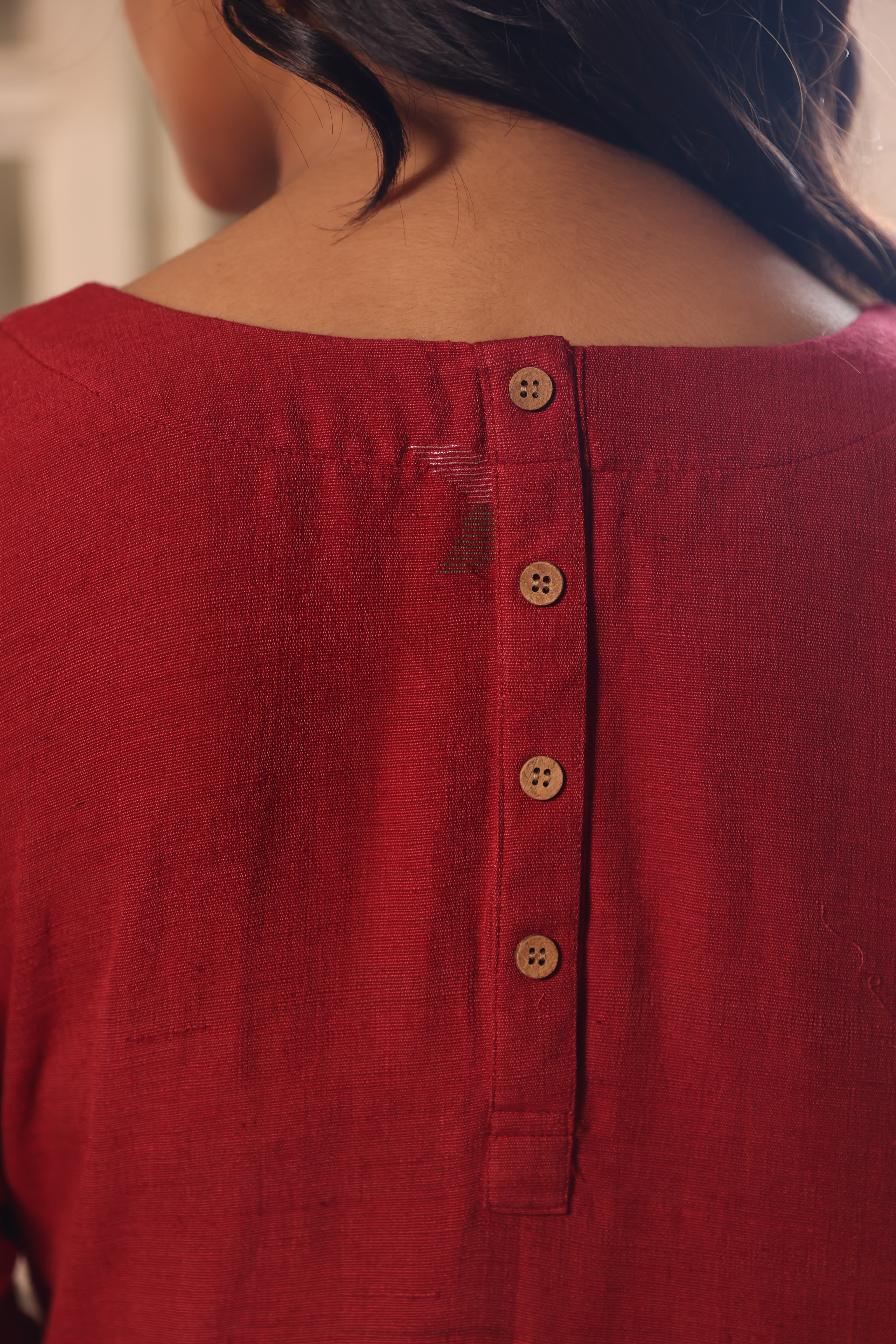 SURKH (Organic Cotton Jamdani Coord)