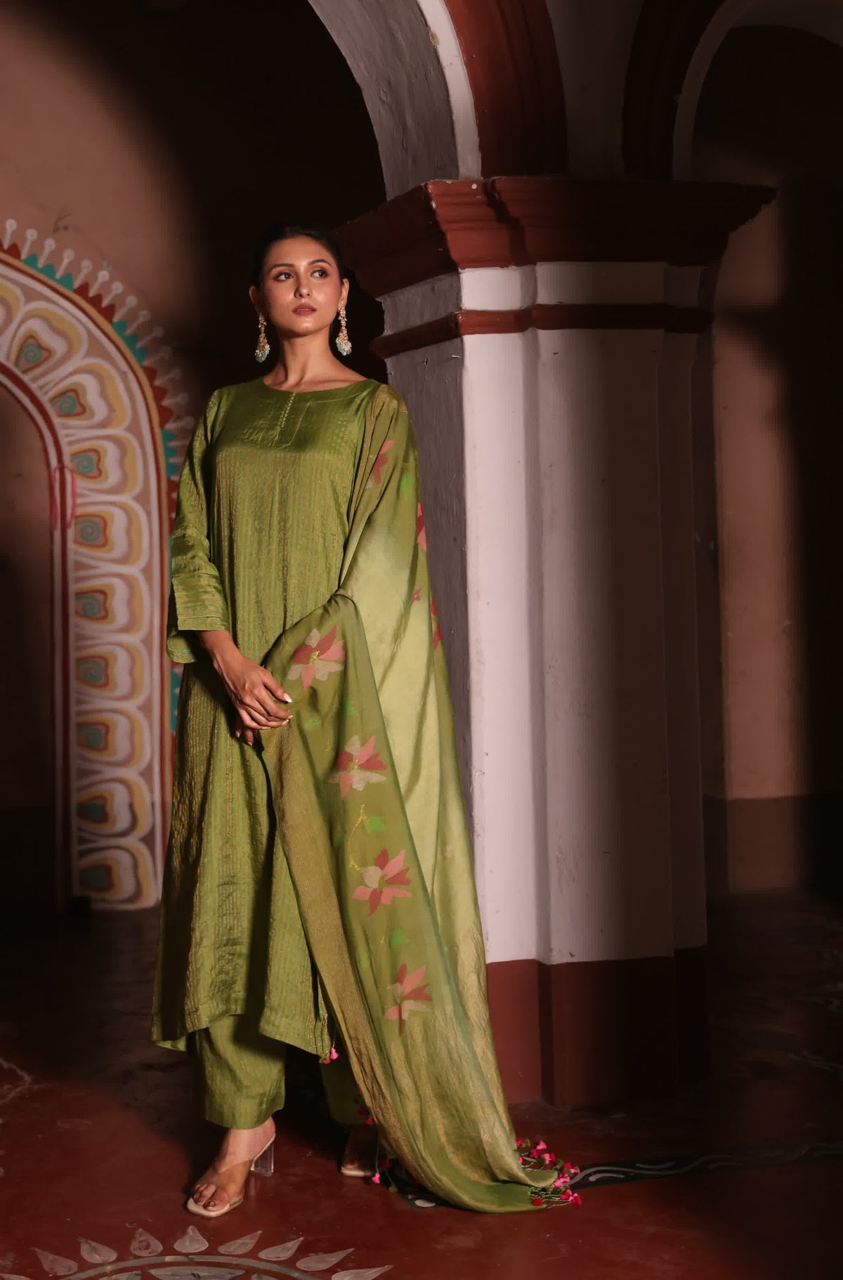 ROOH - Green (Silk Jamdani)