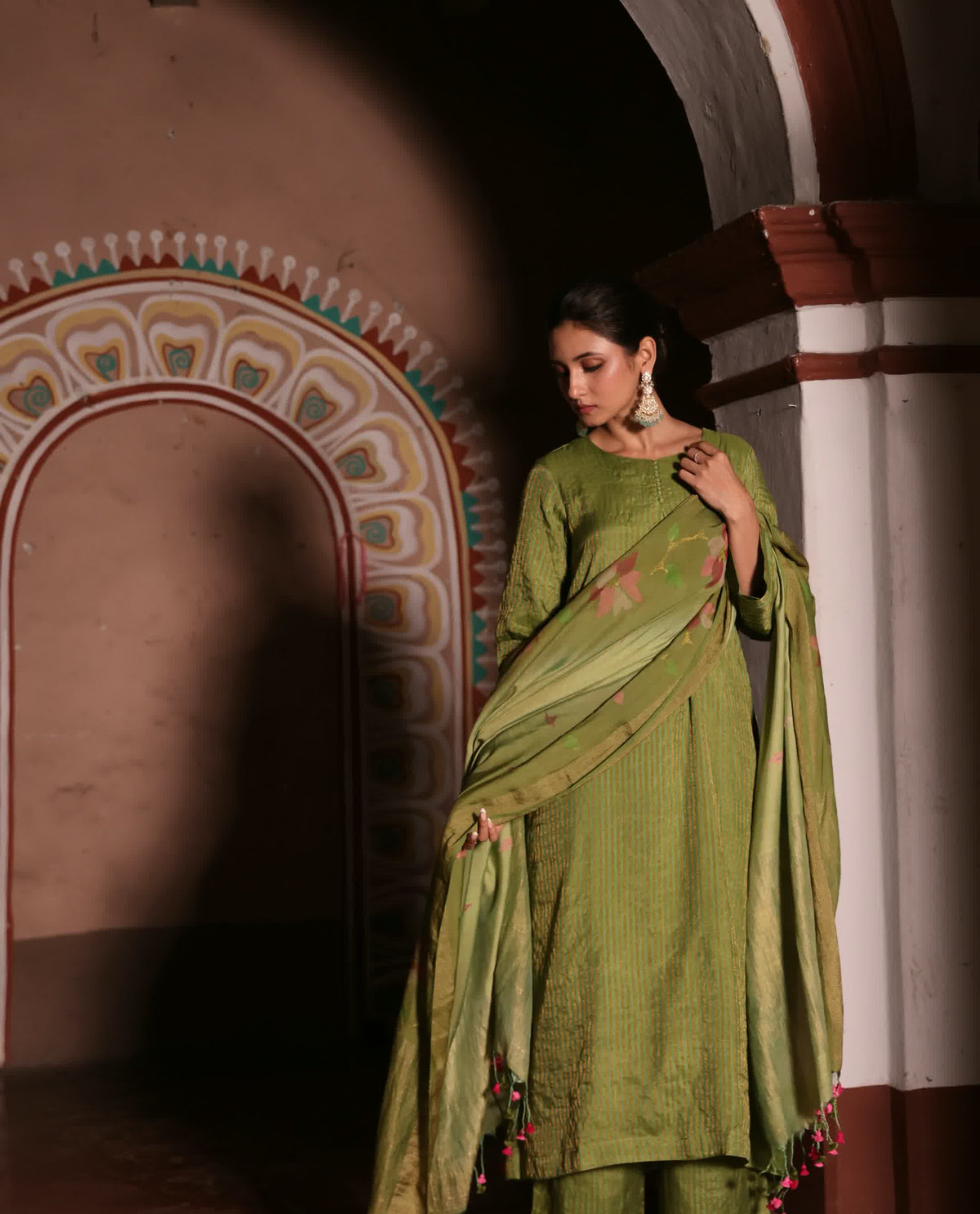ROOH - Green (Silk Jamdani)