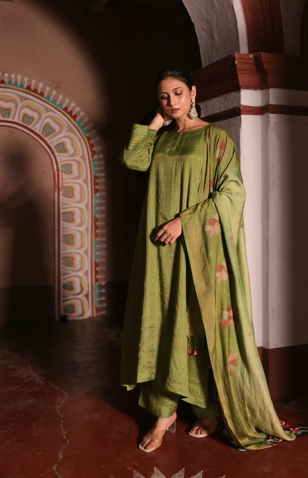 ROOH - Green (Silk Jamdani)
