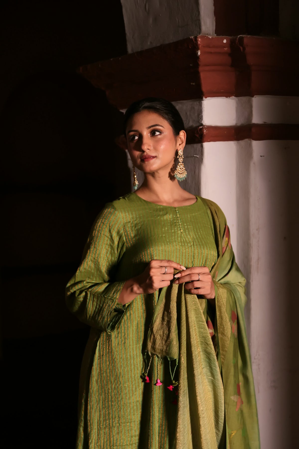 ROOH - Green (Silk Jamdani)