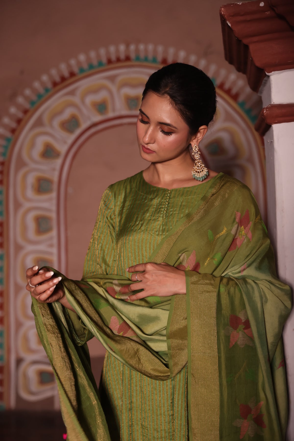ROOH - Green (Silk Jamdani)