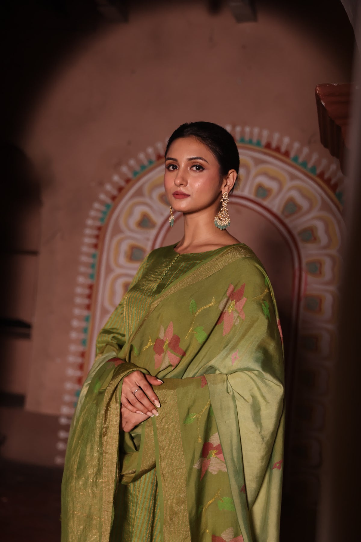 ROOH - Green (Silk Jamdani)
