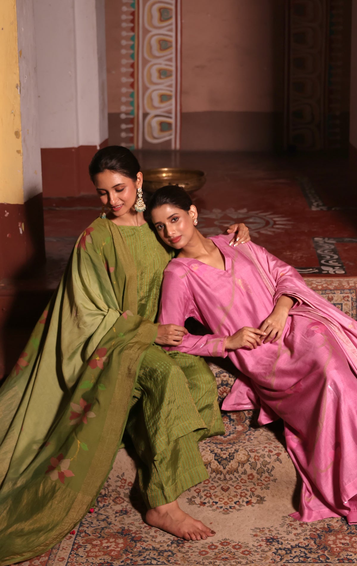 ROOH - Green (Silk Jamdani)