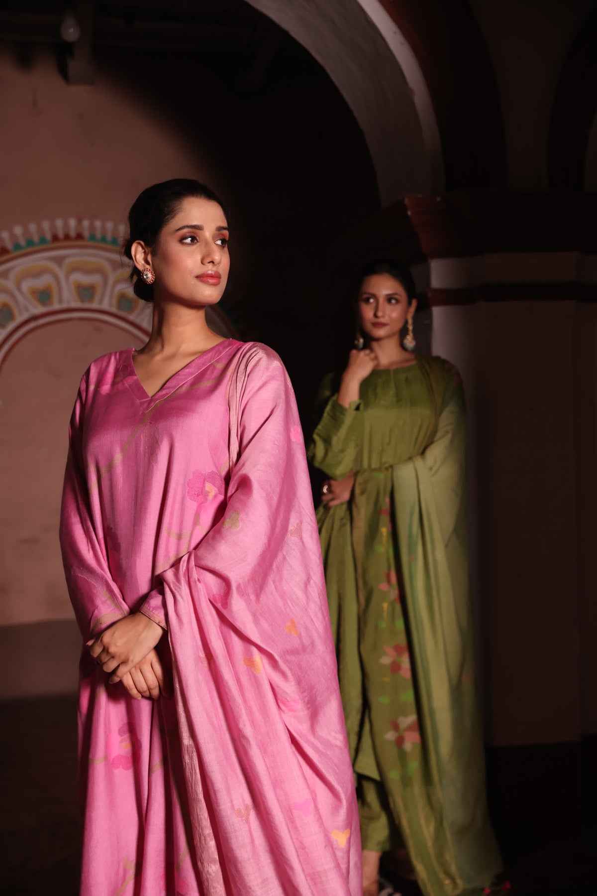 ROOH - Green (Silk Jamdani)